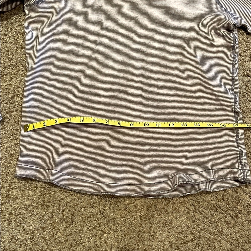 Abercrombie & Fitch Kids Gray Striped Long Sleeve Tee - Picture 7 of 7